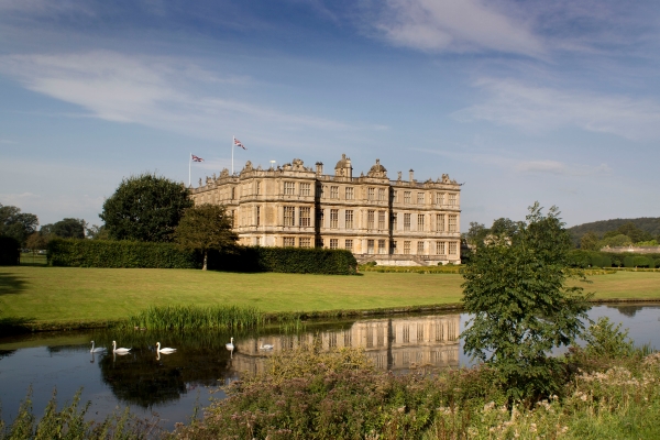The historic Longleat House set in parkland landscaped by Capability Brown in the 18th century.
