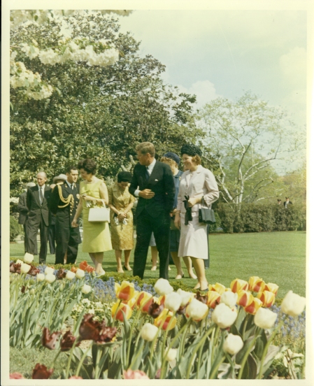 175_1963 April 1 KennedyshowingtheRoseGarden AAG